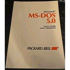 Microsoft MS-Dos 5.0 User's Guide